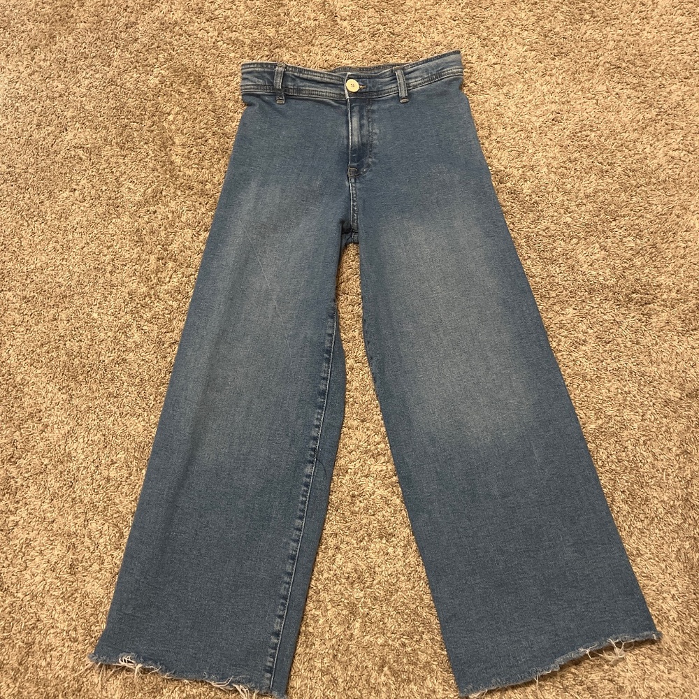 zara wide leg jeans